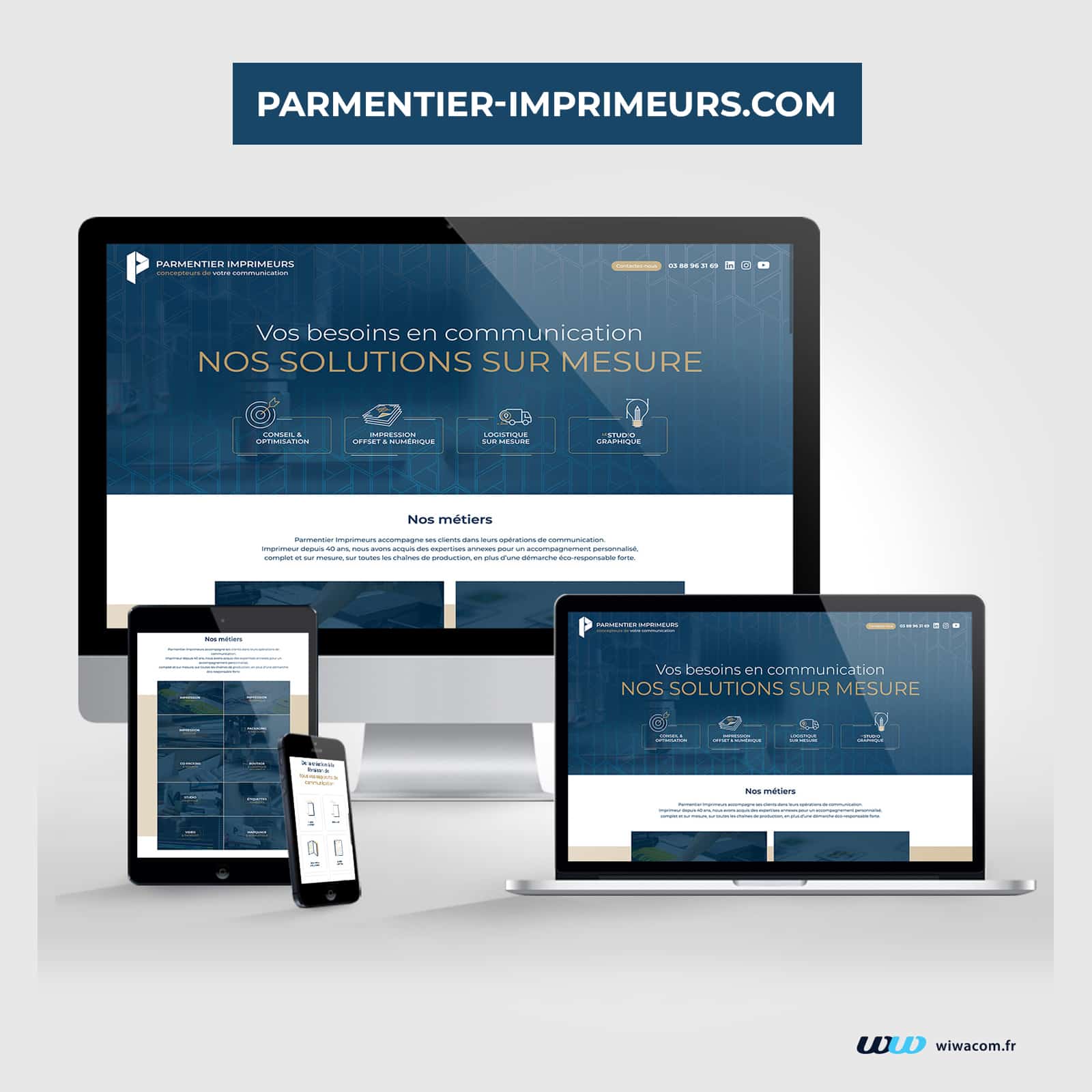 Parmentier Imprimeurs - Site internet