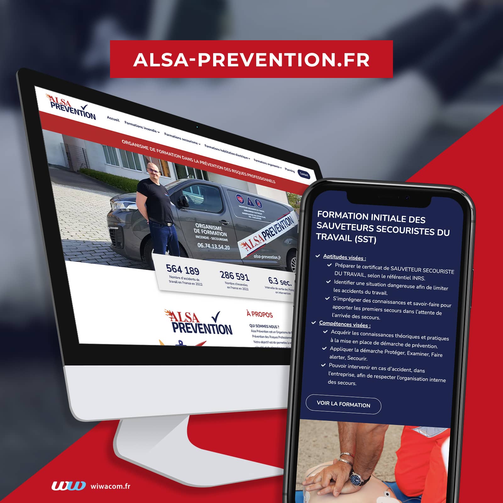 Refonte site internet alsa-prevention.fr