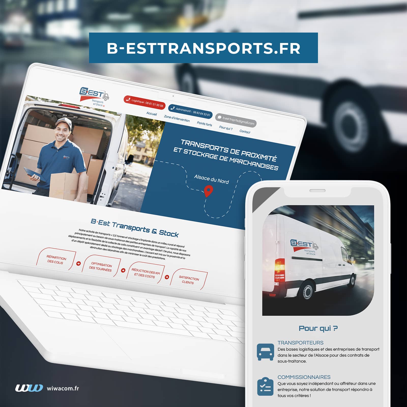 Intégration site internet B•Est Transports - b-esttransports.fr